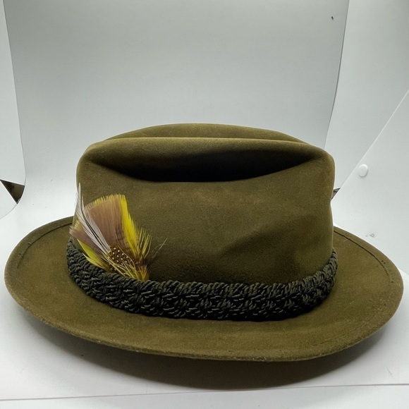 Stetson Other - Vintage 1960s Royal STETSON Fedora ~ size 7 ~ Trilby ~ Overwelt Edge'‌‌‌‌‌‌‍‍‍‍‍